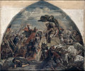 Charlemagne fighting the Saracens, by Alfred Rethel, 1849, Museum Kunstpalast in Düsseldorf