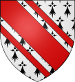 Coat of arms of the Celles family, vassals of Luxembourg.