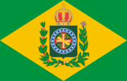 Second flag of the Empire of Brazil with 20 stars (1853–1889)