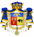 Nach den Regeln der napoleonischen Heraldik gestaltetes Wappen Talleyrands als Fürst von Benevent in der noblesse impériale