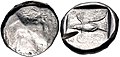 Coin of Cyprus, circa 450 BC.