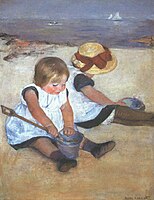 Children on the Beach (1884)