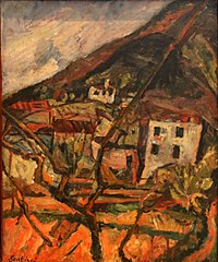 Chaïm Soutine, View of a Village, Céret in Roussillon.