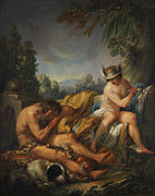 Merkur und Argus by Charles-André van Loo (18th century)
