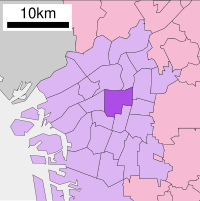 Location within Osaka City