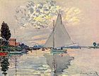 Claude Monet: Segelboot in Le-Petit-Gennevilliers