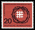 Briefmarke der Deutschen Bundespost (1963): Deutscher Evangelischer Kirchentag 1963 in Dortmund