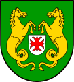 Wappen von Schillingen (Rheinland-Pfalz) mit Drachenschwanzrossen