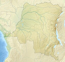 Location of Lake Nzilo in Democratic Republic of the Congo.