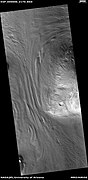 Lineated valley fill, as seen by HiRISE under HiWish program