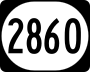 Kentucky Route 2860 marker