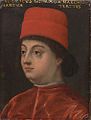 Portrait of Federico I Gonzaga at the Uffizi, Florence Italy