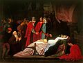 Versöhnung der Montagues und Capulets über den toten Körpern von Romeo und Julia