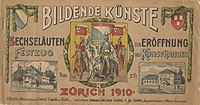 Fritz Boscovits: Album Bildende Künste – Sechseläuten Festzug zur Eröffnung des Kunsthauses, 1910
