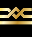 Shoulder rank insignia of a chief officer or second engineer