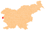 Location of the Municipality of Brda in Slovenia