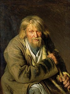 Old man with a crutch, 1872