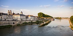 The Loire river as it passes through Orléans