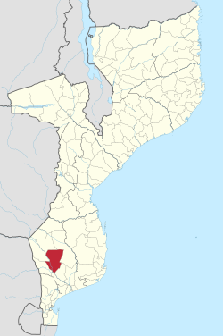 Mabalane District on the map of Mozambique