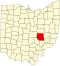 Muskingum County map