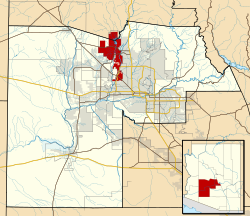 Location in Maricopa County and Yavapai County, Arizona