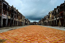 The 1930s architecture of Moy's Grand Courtyard in Duanfen Town, Taishan attracts worldwide tourists, photographers and filmmakers.