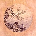 Teahouse tree derived from Oxherding pictures, No. 9