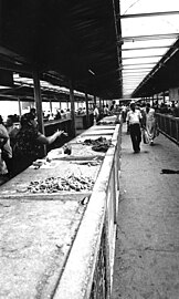 The Obor Square in 1987, when most food was exported and what remained was given to the population