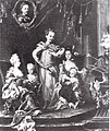 König Stanislaus I. Leszczyński mit seiner Familie, während seiner ersten Herrschaft als König von Polen-Litauen, Gemälde von Johan David Swartz