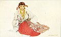 Cyganka (A Gypsy Woman), watercolour, 1877 (?).