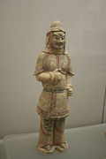 Tang pottery soldier.