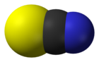 The thiocyanate anion (space-filling model)