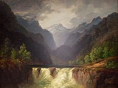 Mountain scenery with rapids