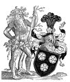 Wild-man supporter from 1589 (arms of the Holzhausen family)