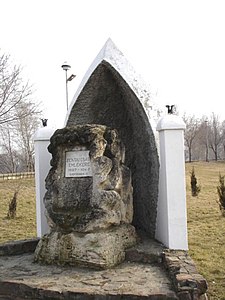 Monument to the battle in Senta, Serbia