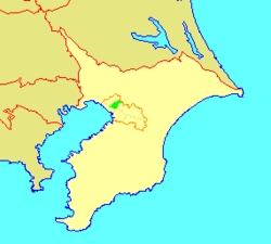 Location of Inage in Chiba