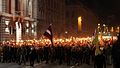 18 November Torchlight procession 2013 in Riga, Latvia