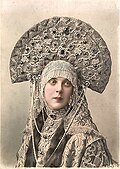 Princess Olga K. Orlova in Masquerade Costume for the Ball of 1903. Photograph by Elena Mrozovskaya.