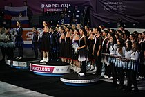 2015 Grand Prix Synchronized Skating Medal Ceremonies.