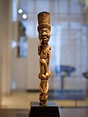 Head of a scepter; 19th century; by Yombe people