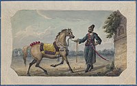 Officer of Col Gardiner’s irregular Cavalry, "drawn mainly from Muslism from Hindoostan"[27]