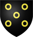 Coat of arms of the Hersdorf family, from the county of Vianden.