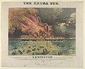 Awful Conflagration of the Steam Boat 'Lexington' in Long Island Sound on Monday Eveg Jany 13th 1840, by Which Melancholy Occurrence Over 100 Persons Perished