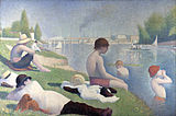 Georges Seurat, 1884, Bathers at Asnières, oil on canvas, 201 × 301 cm, National Gallery, London