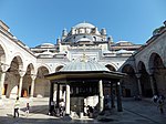 Courtyard of the Bayezid II Mosque in Istanbul