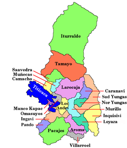 Provinces of the La Paz Department