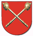Coat-of-arms (two crossed buławas) of a Polish hetman