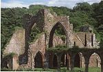 Calder Abbey, ruins of the monastic church and east range