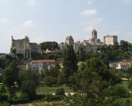 A general view of Chauvigny