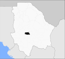 The town is located within the Municipality of Cusihuiriachi in Chihuahua